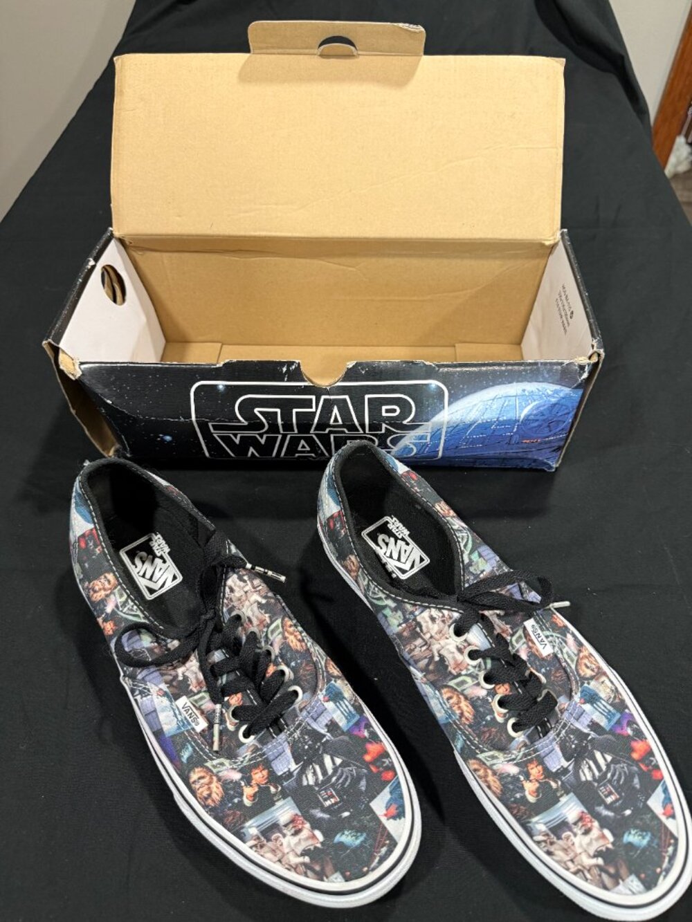 Vans x Star Wars Authentic 2014 Men 10.5 Movie Collage VN-0YS7ETS OG Box Rare - Picture 6 of 15